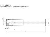 京セラ/高送りカッタ MFH Harrier エンドミル SOMT10タイプ ロングシャンク 刃径25mm 刃数2枚 全長200mm シャンク径25mm MFH25-S25-10-2T-200
