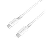 �J�V����/USB�[�d&�����P�[�u�� 1m C-C 100W WH�^AJ646