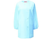 KAZEN WLD/女子調理衣 長袖 M サックス/750-31