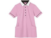 カーシーカシマ/半袖プルオーバー(男女兼用)介護ユニフォーム 24-8152-0404 L HM2449-9(サクラ)