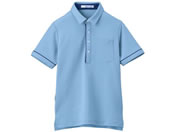 カーシーカシマ/半袖ポロシャツ(男女兼用)介護ユニフォーム 24-8151-0203 M HSP003-6(クリアスカイ)