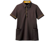 カーシーカシマ/半袖ロングポロシャツ(男女兼用)ケアウェア 25-2429-0105 LL HSP004-3(アースブラウン)