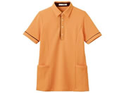 カーシーカシマ/半袖ロングポロシャツ(男女兼用)ケアウェア 25-2429-0405 LL HSP004-14(サニーオレンジ)