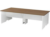 Netforce/�A���j�[�� �t���[�A�h���X�f�X�N ��2400mm �ؐ� �z���C�g�r�~�E�H�[���i�b�g�V��