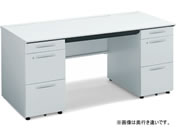 G)コクヨ/iSデスク 両袖デスク A4タイプ W1600×D750 ホワイト