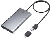�T�����T�v���C USB �f���ϊ��A�_�v�^ HDMI+USB C�~2 3��ʏo�� USB-CVU3HD9