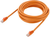 �G���R��/LAN�P�[�u�� Cat6A 10Gbps 500MHz �ܐ܂�h�~ ���� 5m �I�����W/LD-GPA�^DR5