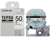 G)キングジム/テプラPRO用テープ 50mm 白 黒文字/SS50K