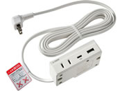 �G���p/�Ƌ�p�R���Z���gUSB AC1+2P �z���C�g/FO-UC123(W)