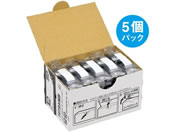 キングジム/テプラ しっかり貼れてはがせるエコ 12mm 白 5個