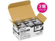 キングジム/テプラ しっかり貼れてはがせるエコ 36mm 白 3個