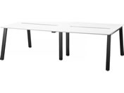 �G�����T/���[�N�e�[�u�� �΂ߋr ���ʃ^�C�v W2400�~D1200�~H720mm �V�z���C�g �r�u���b�N/LFR-2412-WB