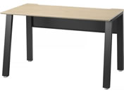 �G�����T/���[�N�e�[�u�� �΂ߋr �Жʃ^�C�v W1200�~D600�~H720mm �V�i�`������ �r�u���b�N/LFK-1206-NB