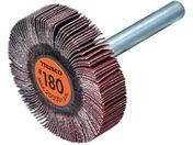 TRUSCO/セラミックフラップホイール 軸径6mm #180 外径40×幅10×軸長40 5個入 TCF4010-CE-180