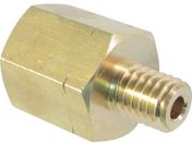 ASOH/黄銅製 変換内外ソケット 外M6 P1.0 ×内PT1/8 NF-3611R