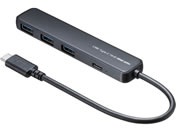 サンワサプライ/USB 5Gbps Type-Cハブ(4ポート・PD対応)/USB-5TCP35BK