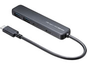 サンワサプライ/USB 5Gbps Type-Cハブ(4ポート・PD対応)/USB-5TCP36BK