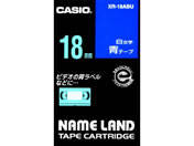 カシオ/ネームランド 18mm 青/白文字/XR-18ABU
