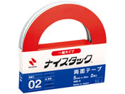 ニチバン 再生紙両面テープ ナイスタック レギュラーサイズ 2巻 NW-5