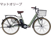 21Technology/電動アシスト自転車 手元スイッチ付 折り畳み式 26インチ マットオリーブ/AO260