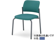 G)コクヨ/会議用イス100 PUレザー 肘無 4本脚 グレー脚 マリン