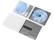 エレコム/CD DVDスリム1枚収納ソフトケース 10枚 ブラック/CCD-DPC10BK