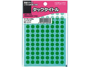 コクヨ/タックタイトル(丸型φ8mm) 緑 96片×17シート/タ-70-41NG