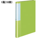 G)コクヨ/クリヤーブック POSITY 固定式A4 40ポケットライトグリーン10冊