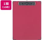G)コクヨ/用箋挟B(クロス貼り・カラー)A4タテ 短辺とじ レッド 10枚