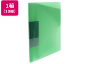 ビュートン/スリムクリヤーブック A4 20ポケット ライトグリーン 10冊