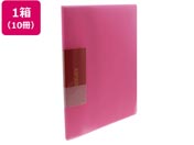 ビュートン/スリムクリヤーブック A4 20ポケット レッド10冊/FCB-A4-20CR
