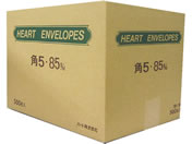 ハート/環境対応クラフト封筒 角5 500枚/K0504