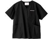 マツヨシ スクラブ トップス 診察衣 25-6500-0206 3L MY-NS0820BK(ブラック)