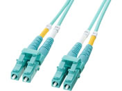 サンワサプライ/メガネ型光ファイバケーブル マルチ50μmOM4・LC×2-LC×2・10m/HKB-MOM4LCLC-10