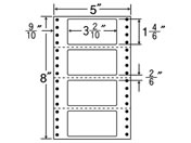 G)NANA/連続ラベルナナフォーム 5×8インチ 4面 1000折/MX5F