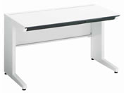 G)コクヨ/iS スタンダードテーブル センター引出付 W1200×D750 ホワイト
