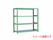 G)瀬戸内スチール/中量ラック5M 天地4段 単体GR H1800W1255