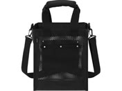 アイリスオーヤマ/メッシュツールバッグ ボックス W27cm ポケット付 ブラック/TLB-B27D