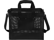 アイリスオーヤマ/メッシュツールバッグ ボックス W38cm ポケット付 ブラック/TLB-B38