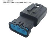 TRUSCO/防水コネクタ ハウジング 中継用 10個入 被覆外径φ2.6〜3.3 黒 P-CJ01A5-03B0-03