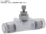 PISCO/スロットルバルブ 小型ユニオンストレート PPタイプ PJNMU10