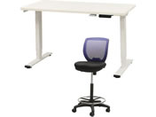 Netforce/���~�f�X�N1��+�n�C�`�F�A1�r �Z�b�g ��1200mm �L���X�^�[�r �f�X�N�`�F�A WH�~WH �`�F�A NV/AJE1260CRH1WWNV