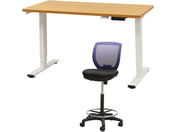 Netforce/���~�f�X�N1��+�n�C�`�F�A1�r �Z�b�g ��1200mm �L���X�^�[�r �f�X�N�`�F�A WH�~NA �`�F�A NV/AJE1260CRH1WNNV