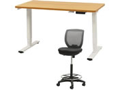 Netforce/���~�f�X�N1��+�n�C�`�F�A1�r �Z�b�g ��1200mm �L���X�^�[�r �f�X�N�`�F�A WH�~NA �`�F�A GY/AJE1260CRH1WNGY