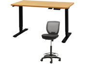 Netforce/���~�f�X�N1��+�n�C�`�F�A1�r �Z�b�g ��1200mm �L���X�^�[�r �f�X�N�`�F�A BK�~NA �`�F�A GY/AJE1260CRH1BNGY