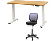 Netforce/���~�f�X�N1��+�n�C�`�F�A1�r �Z�b�g ��1200mm �Œ�r �L���X�^�[�r �f�X�N�`�F�A WH�~NA �`�F�A NV/AJ1260CRHFLWNNV