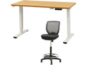 Netforce/���~�f�X�N1��+�n�C�`�F�A1�r �Z�b�g ��1200mm �Œ�r �L���X�^�[�r �f�X�N�`�F�A WH�~NA �`�F�A GY/AJ1260CRHFLWNGY