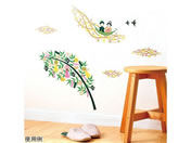 �T���R�[�}�[�N�H��/�G�߂̃E�H�[���X�e�b�J�[ �傫�Ȃ��Ȃ΂��N���[�Y/8-346-06