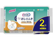 ユニ・チャーム/ライフリー らくらくおしりふき トイレに流せる 72枚×2個