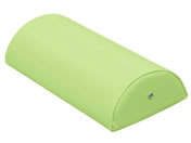 高田ベッド/カラー診察用半円額マクラ 診察枕 20-3785-0018 ビニルレザーライムグリーン 高田ベッド製作所 TB-77C-08